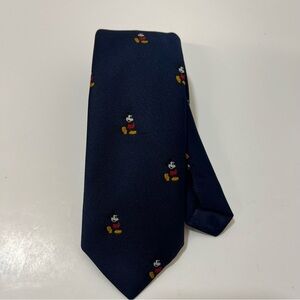 Cervantes Disney Mickey Mouse Navy Blue Tie Made in USA